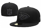 Chiefs Team Logo Black Fitted Hat LX,baseball caps,new era cap wholesale,wholesale hats